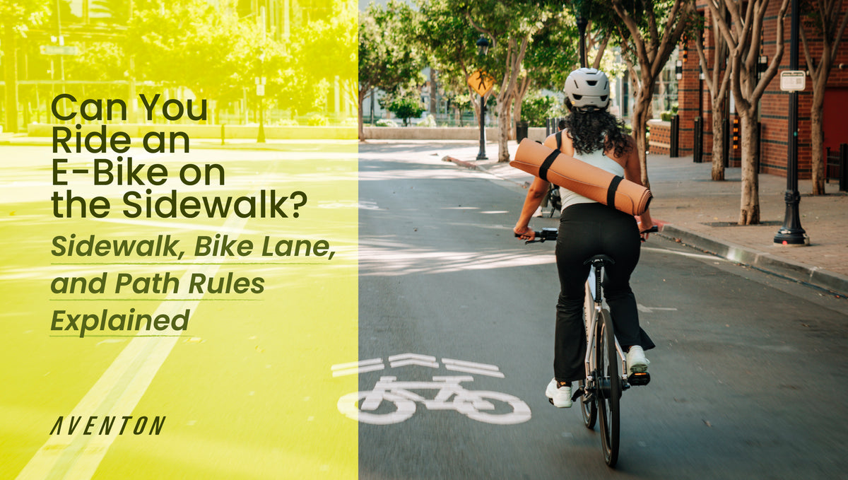 Can You Ride an E-Bike on the Sidewalk? Sidewalk, Bike Lane, and Path Rules Explained