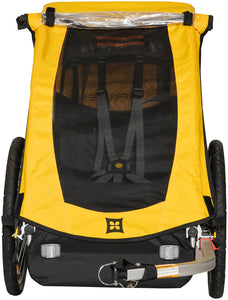 Burley Bee Child Trailer - Single, Yellow Front View