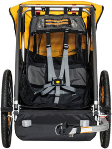 Burley Bee Child Trailer - Single, Yellow Open