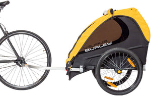 Burley Bee Child Trailer Side View Lifestyle Shot
