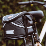 Load image into Gallery viewer, Aventon Rear Rack Lifestyle Shot with Rear Rack on Bike
